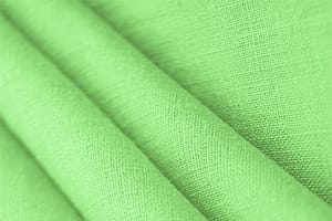 Tissu Toile de lin Vert lymphe en Lin pour vêtements