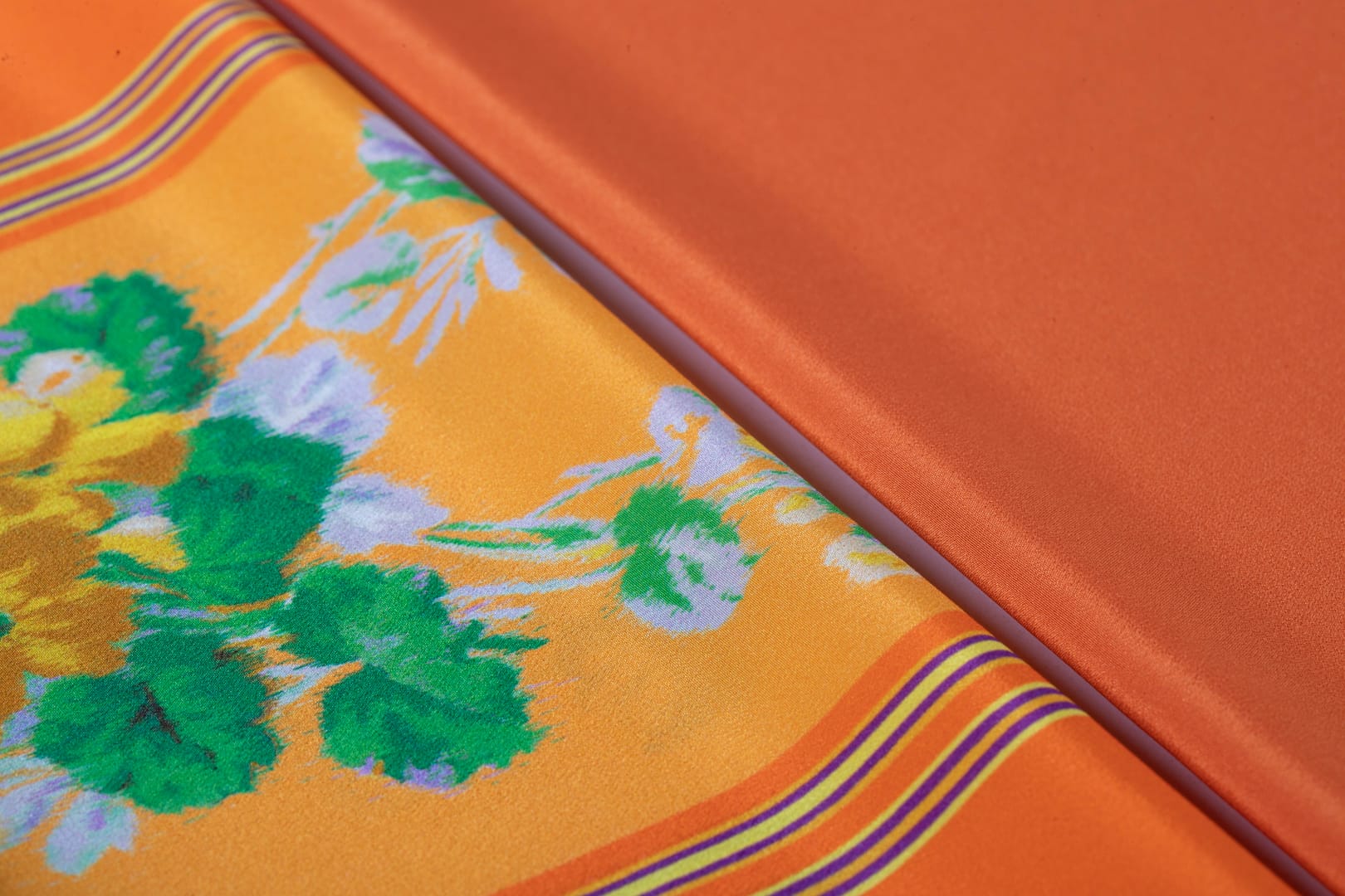 Apparel orange fabrics | new tess