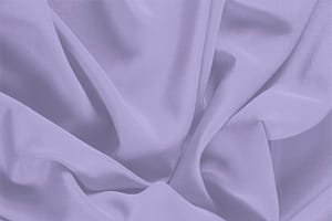 Tessuto Crêpe de Chine Viola Glicine in Seta per abbigliamento