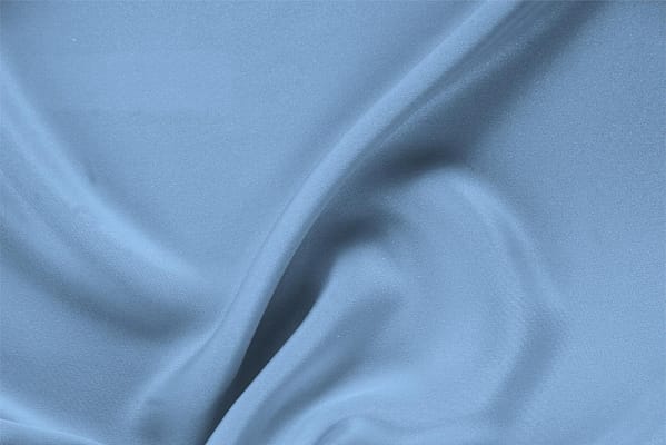 Tissu Drap Bleu bleuet en Soie pour vêtements