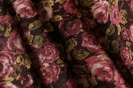Imprimé floral polyester/coton robe tissu EM-PC5969 - Rose-M 