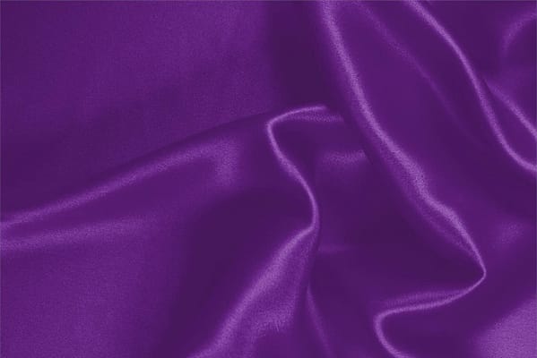 Cardinal Purple Silk Crêpe Satin fabric for dressmaking