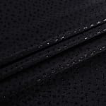 Black Polyester, Silk, Wool fabric for dressmaking