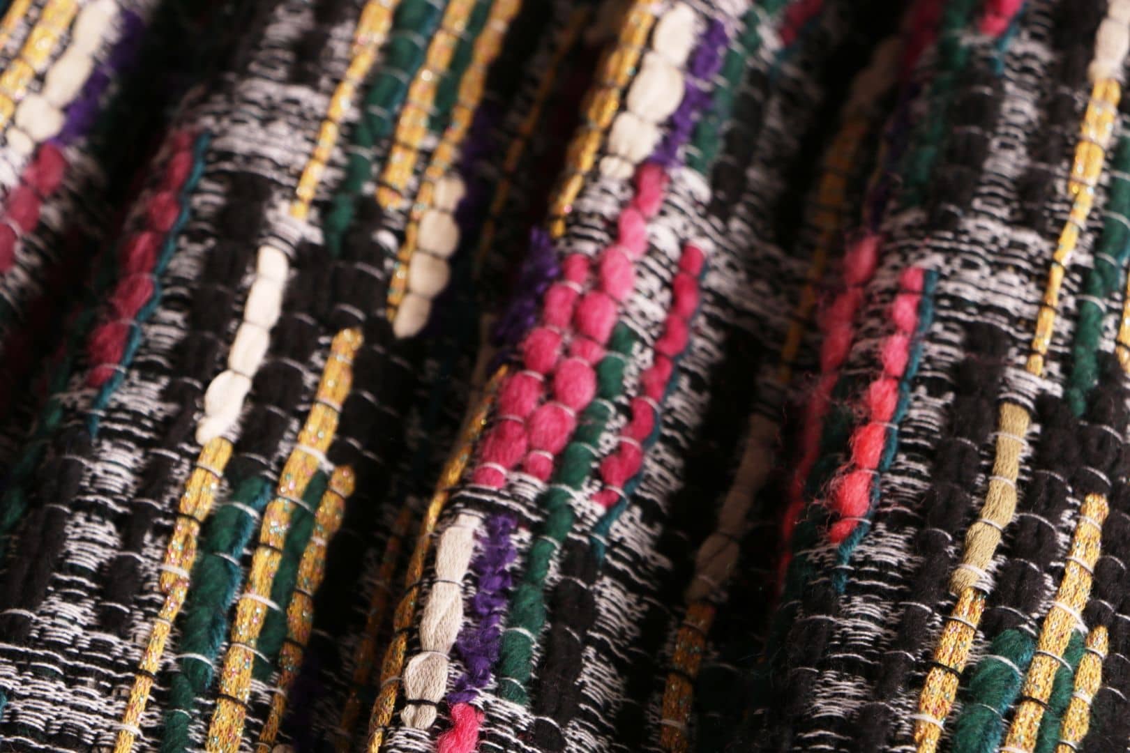 Tessuto Multicolore in Cotone, Lana, Poliestere per abbigliamento