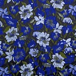 Blue, Green Polyester, Stretch fabric for dressmaking