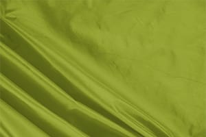 Tessuto Taffetà Verde Muschio in Seta per abbigliamento