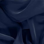 Tissu Chiffon Bleu navy en Soie pour vêtements
