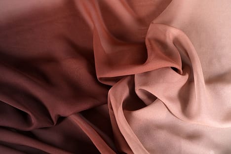 1 Mètres Pêche/Marron Digital Floral Imprimé Rose Mariée Robe en Satin Tissu Large 58" 