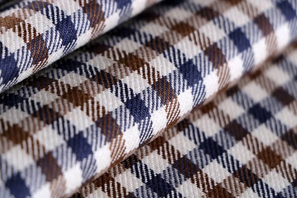 Beige, Blue, Brown Wool fabric for dressmaking