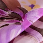 Tissu Crêpe de Chine Fuchsia, Rose, Violet en Soie pour vêtements