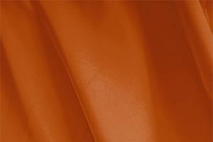 Tessuto Faille Arancione Mandarino in Seta per abbigliamento
