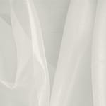 Pearl Silver Silk Organza fabric for dressmaking