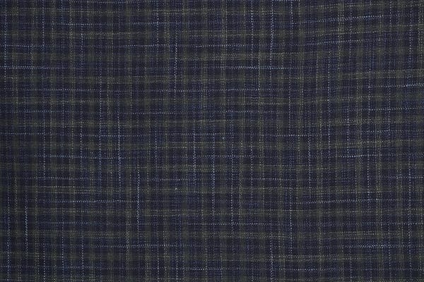 Blue, Green Silk, Wool fabric for dressmaking