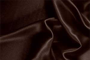 Cofee Brown Silk Crêpe Satin fabric for dressmaking