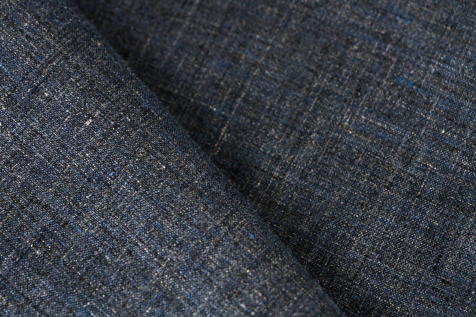Tessuto Blu in Lino per abbigliamento
