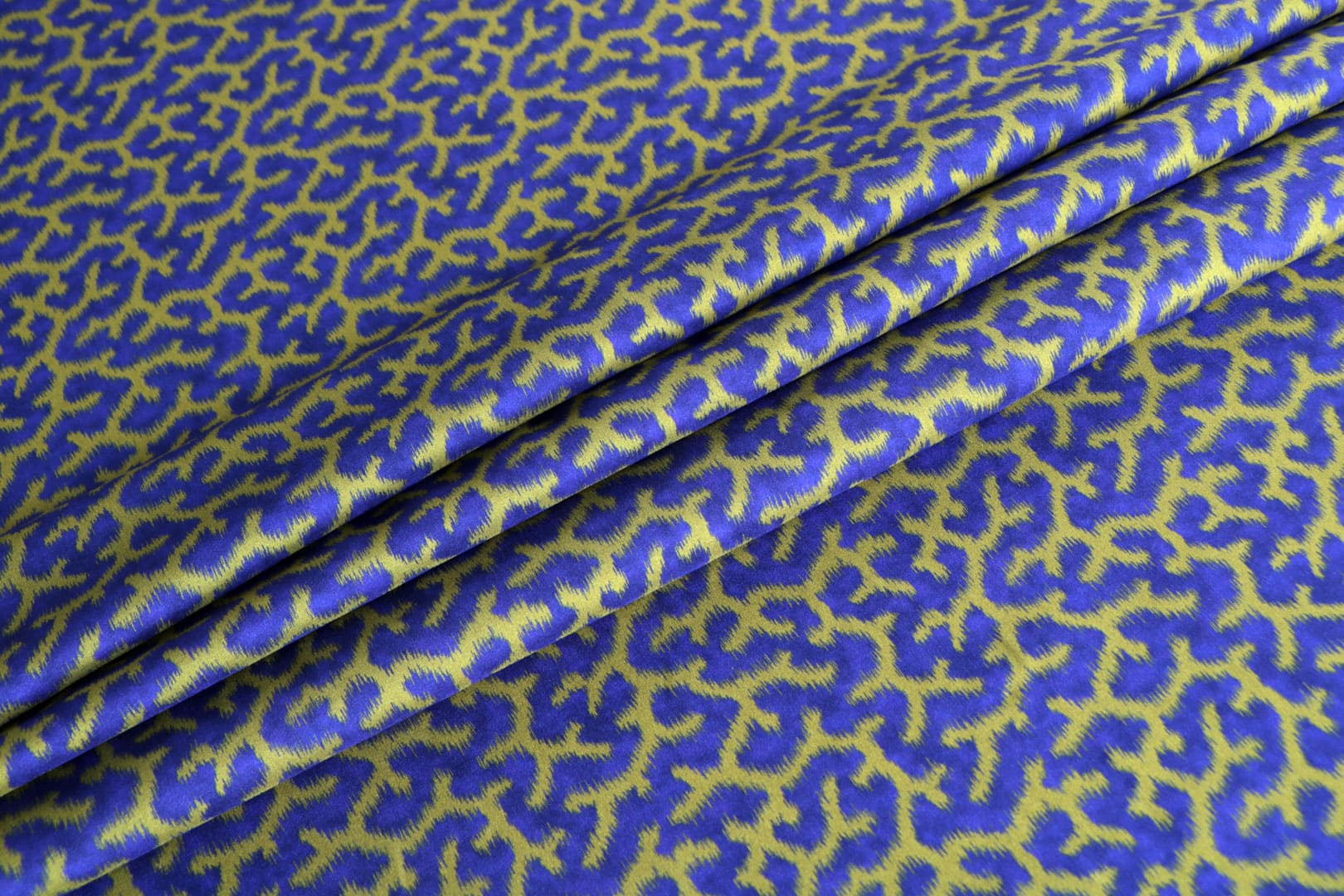 Blue, Green, Purple Viscose Muslin fabric for dressmaking