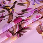 Fuxia, Pink, Purple Silk Crêpe de Chine fabric for dressmaking