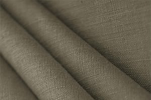 Khaki Brown Linen Linen Canvas fabric for dressmaking