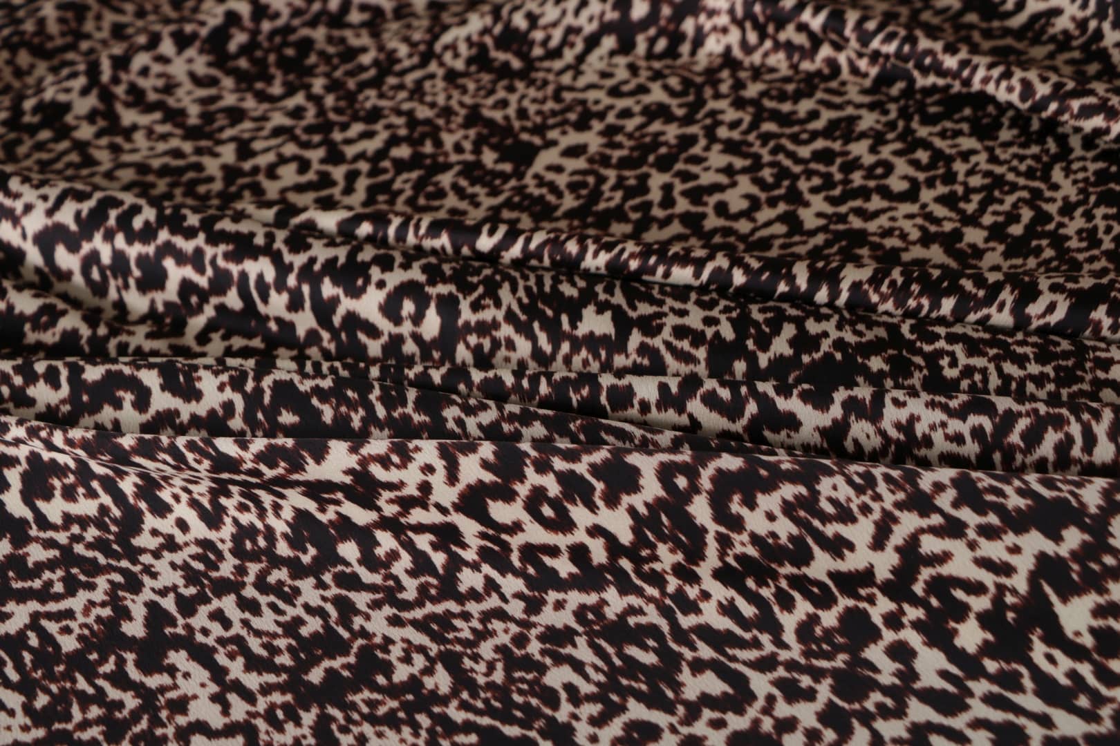 Black, Brown Polyester fabric for dressmaking