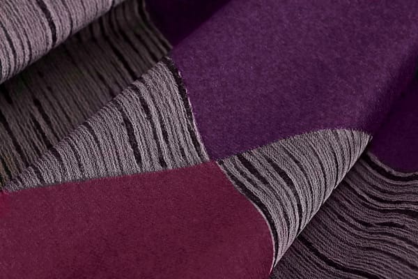 Fuxia, Gray Wool-blend coating Fabric