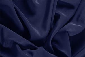 Marine Blue Silk Crêpe de Chine fabric for dressmaking