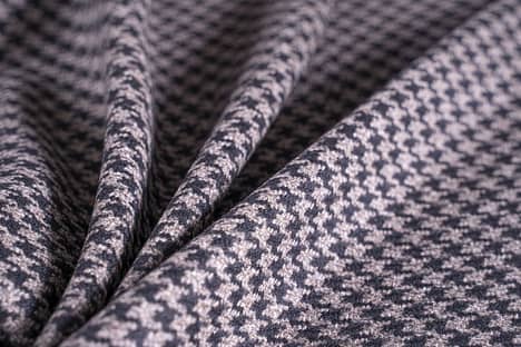 100% British Wool Grey/black/blue Check By The Metre 