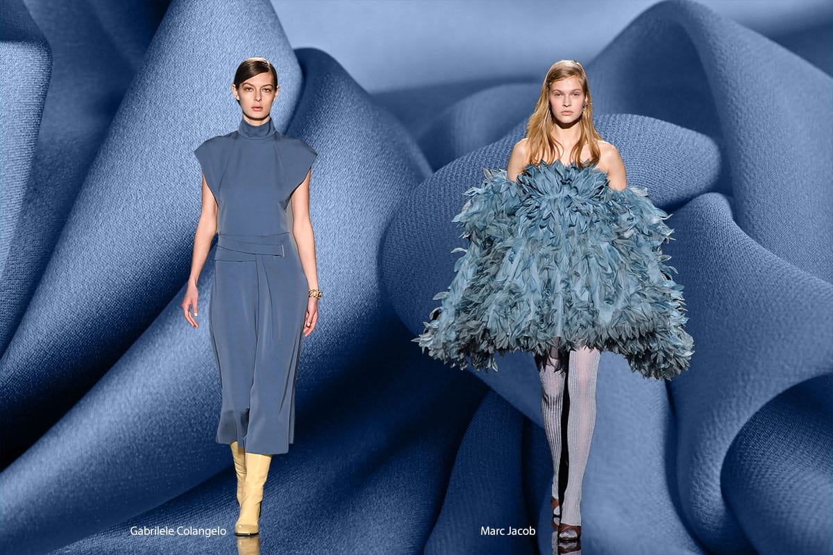 Fall Winter 2019 2020 colour trends: Bluestone fabrics