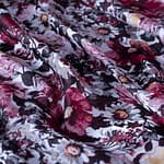 Black, Multicolor, Red Polyester, Silk fabric for dressmaking