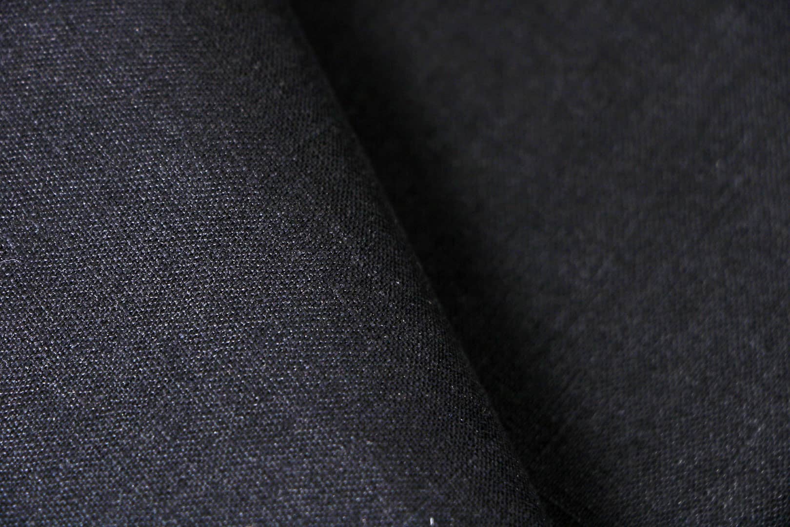 Tissu Noir en Lin pour vêtements