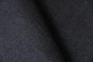 Tessuto Nero in Lino per abbigliamento