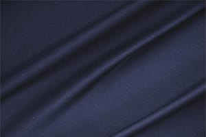 Tissu Satinette de coton stretch Bleu denim en Coton, Stretch pour vêtements