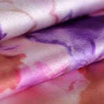Tissu Crêpe Satin Fuchsia, Violet en Soie pour vêtements