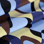 Blue Polyester, Stretch fabric for dressmaking
