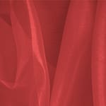 Tessuto organza rosso fuoco di pura seta naturale | new tess