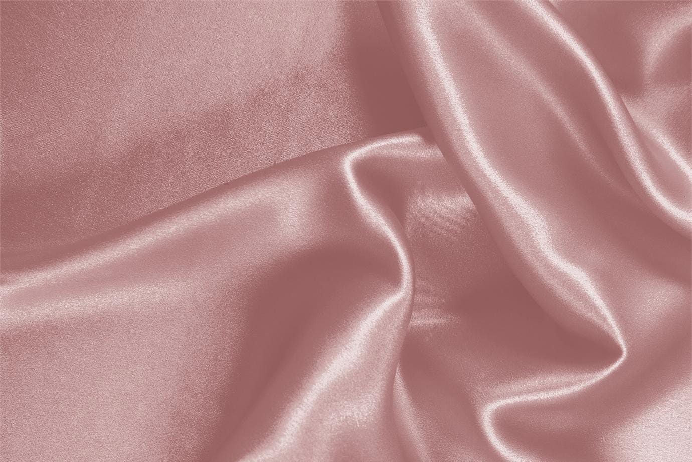 Tissu Crêpe Satin Rose blush en Soie pour vêtements