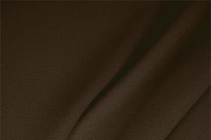 Dark Brown Wool Wool Double Crêpe fabric for dressmaking