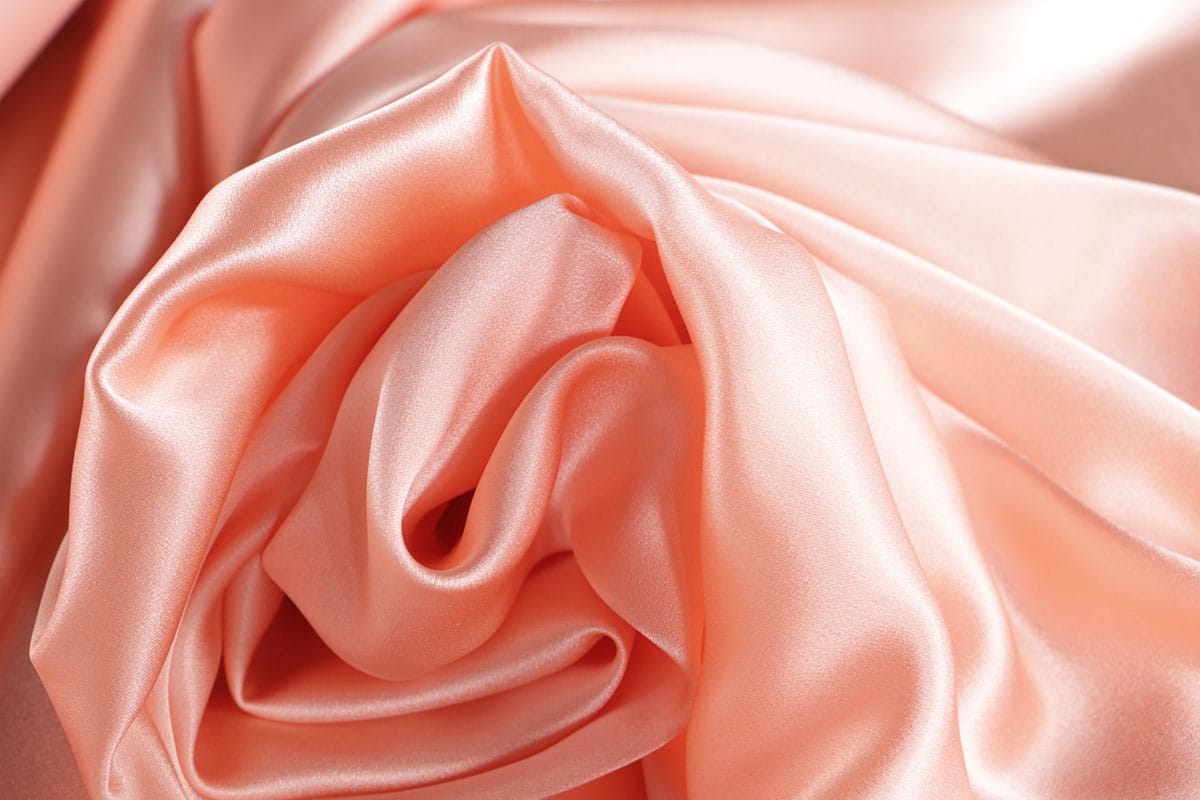 Raso di seta crepe rosa pesca per lingerie e intimo | new tess
