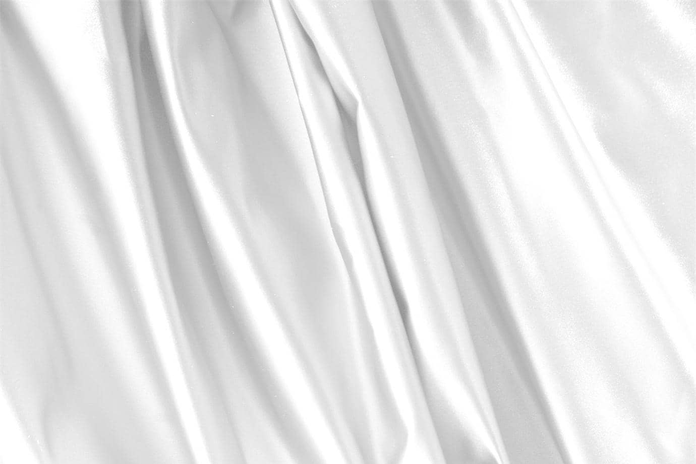 White silk duchesse satin fabric for dressmaking