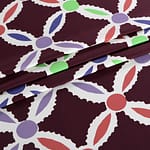 Multicolor, Red Polyester, Stretch fabric for dressmaking