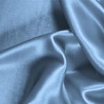 Cornflower Blue Silk Crêpe Satin fabric for dressmaking