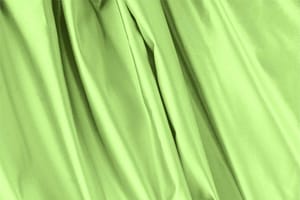 Tissu Duchesse Vert citron en Soie pour vêtements