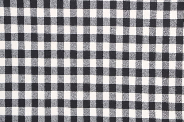 Black, White Wool Flannel fabric for dressmaking