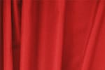 Tessuto Piquet Stretch Rosso Fuoco in Cotone, Stretch per abbigliamento