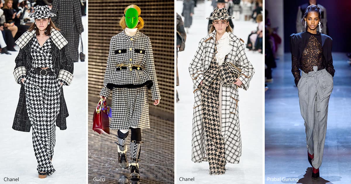 Houndstooth fashion trend fall 2019