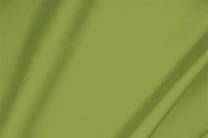 Tessuto Raso di Cotone Stretch Verde Cedro in Cotone, Stretch per abbigliamento
