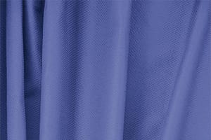 Tessuto Piquet Stretch Blu Zaffiro in Cotone, Stretch per abbigliamento