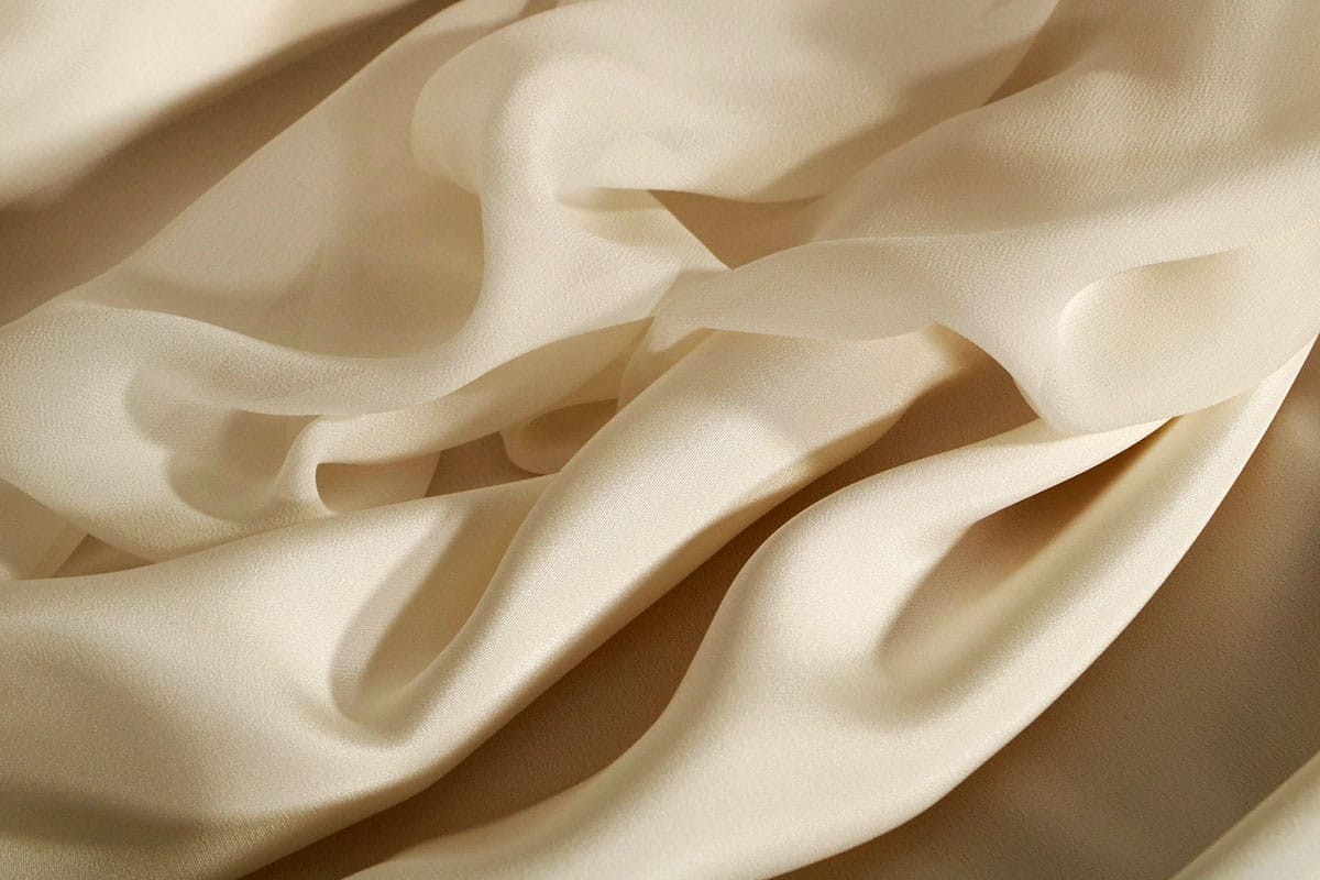 Ivory silk satin and georgette for lingerie and underwear | new tess