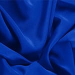 Electric Blue Silk Crêpe de Chine fabric for dressmaking