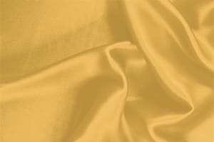 Tissu Crêpe Satin Orange jaune en Soie pour vêtements
