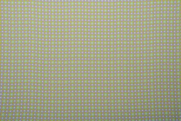 Tessuto Crepe Se Geometrico K04800 Giallo, Multicolore, Verde in Seta